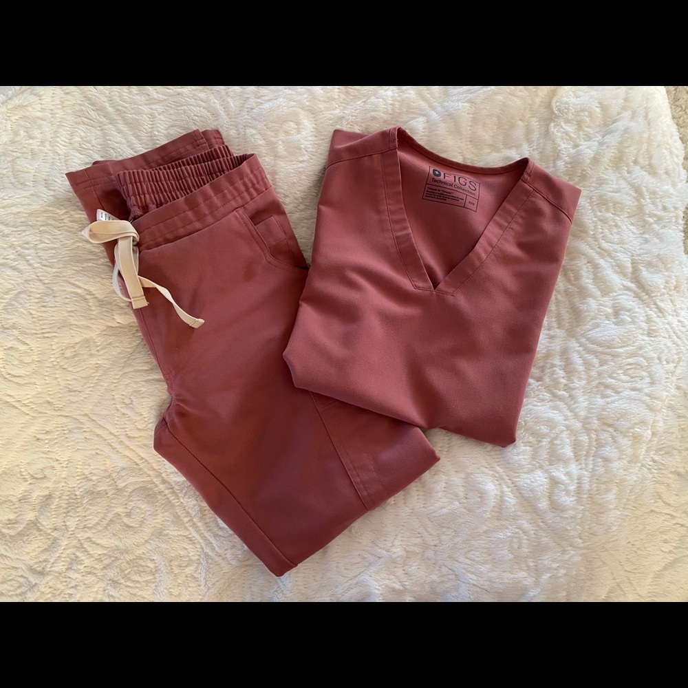 Figs scrubs yola xxsp MAUVE pants